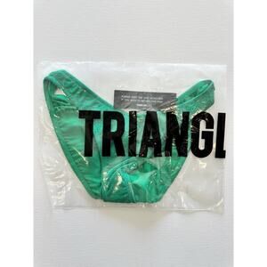 Triangl Bikini Bottom Women’s Maia Jaded Sparkle Medium NWT